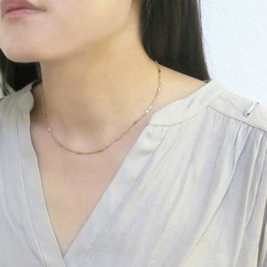 Dainty Gold Minimal Misha Choker Necklace